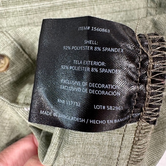 Gerry Shortsleeve Button Down Up Shirt Mens Size XL Green Collared - Picture 4 of 8